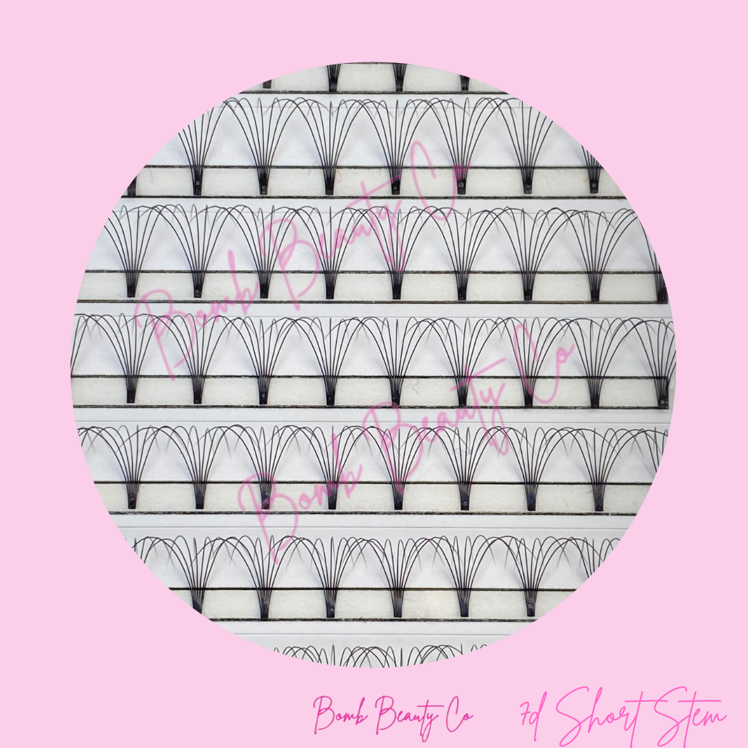7D Short Stem Eyelashes - XXL Tray