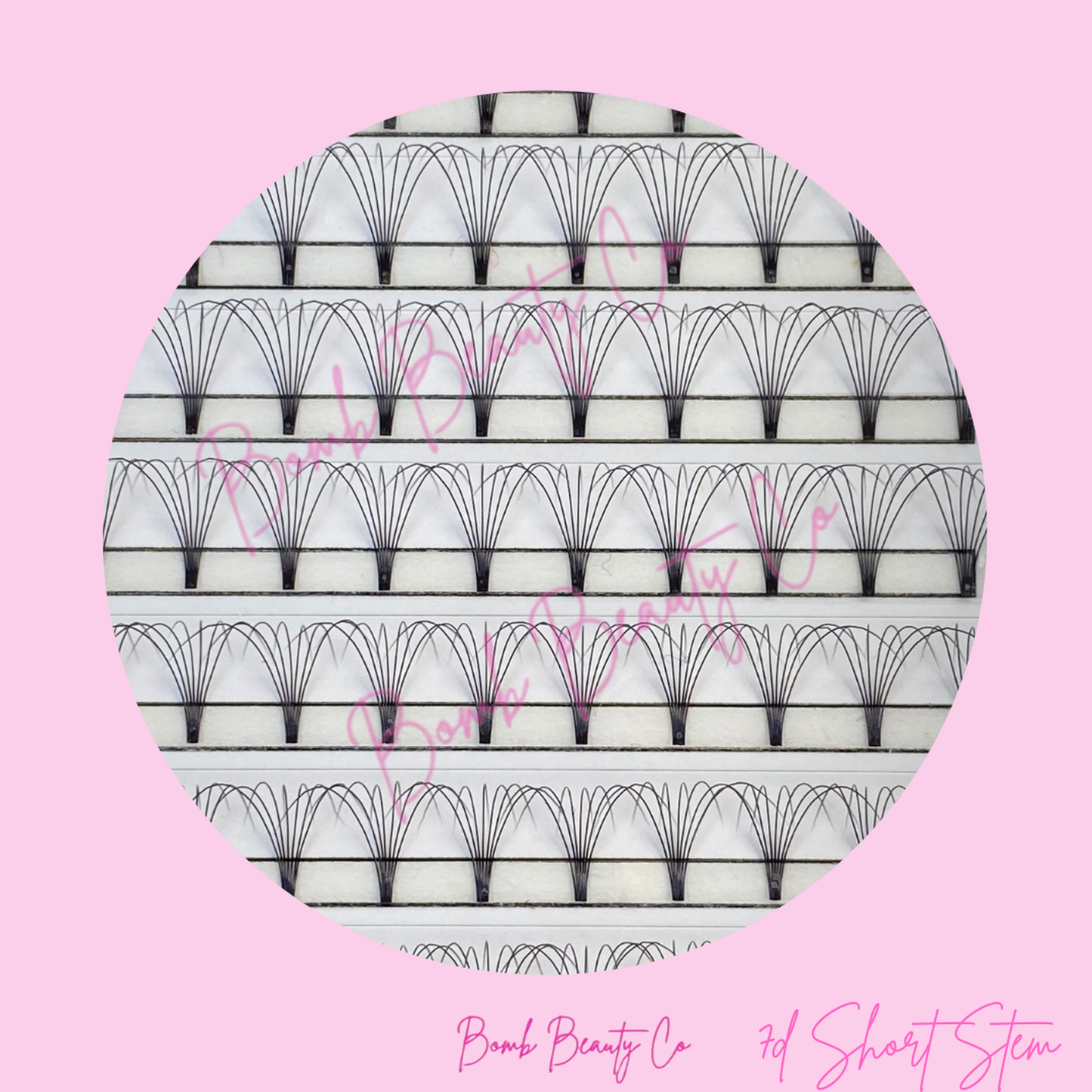 7D Short Stem Eyelashes - XXL Tray