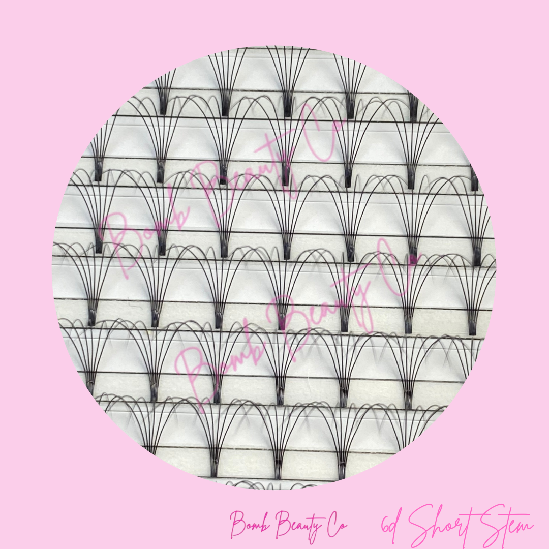 6D Short Stem Eyelash - XXL TRAY