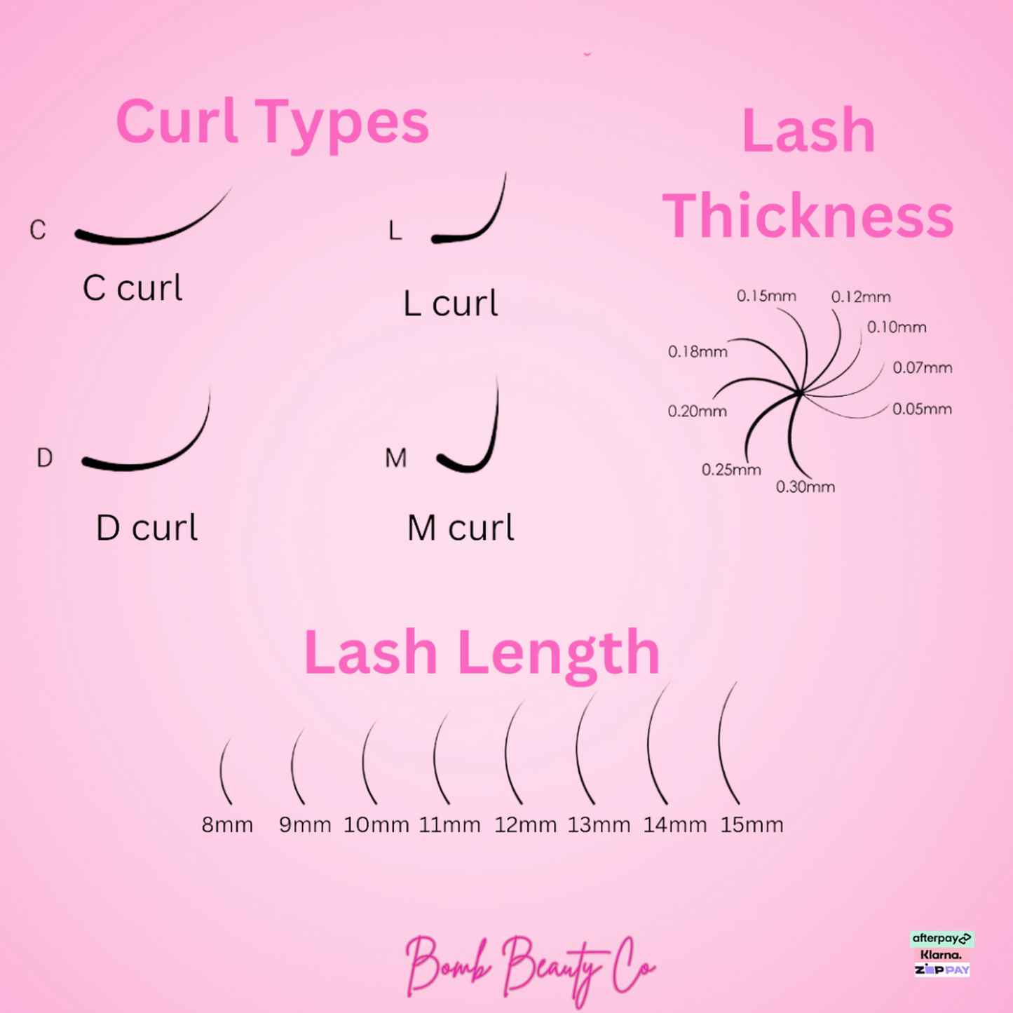 9D Short Stem Eyelashes - XXL Tray