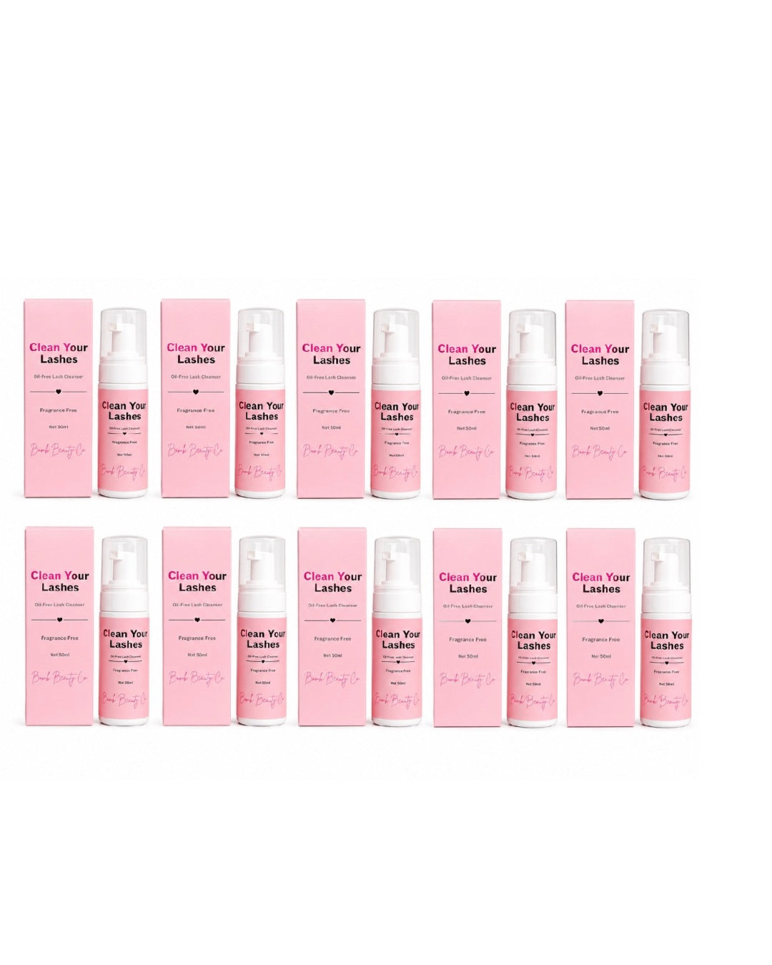 Clean your Lashes: lash cleanser 10 pack