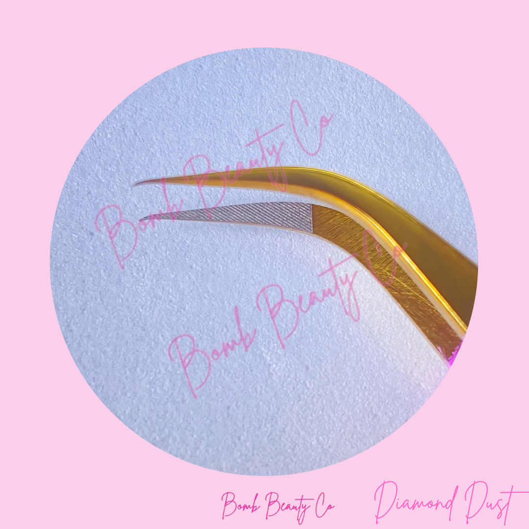 Pink Fibre Tip Tweezers