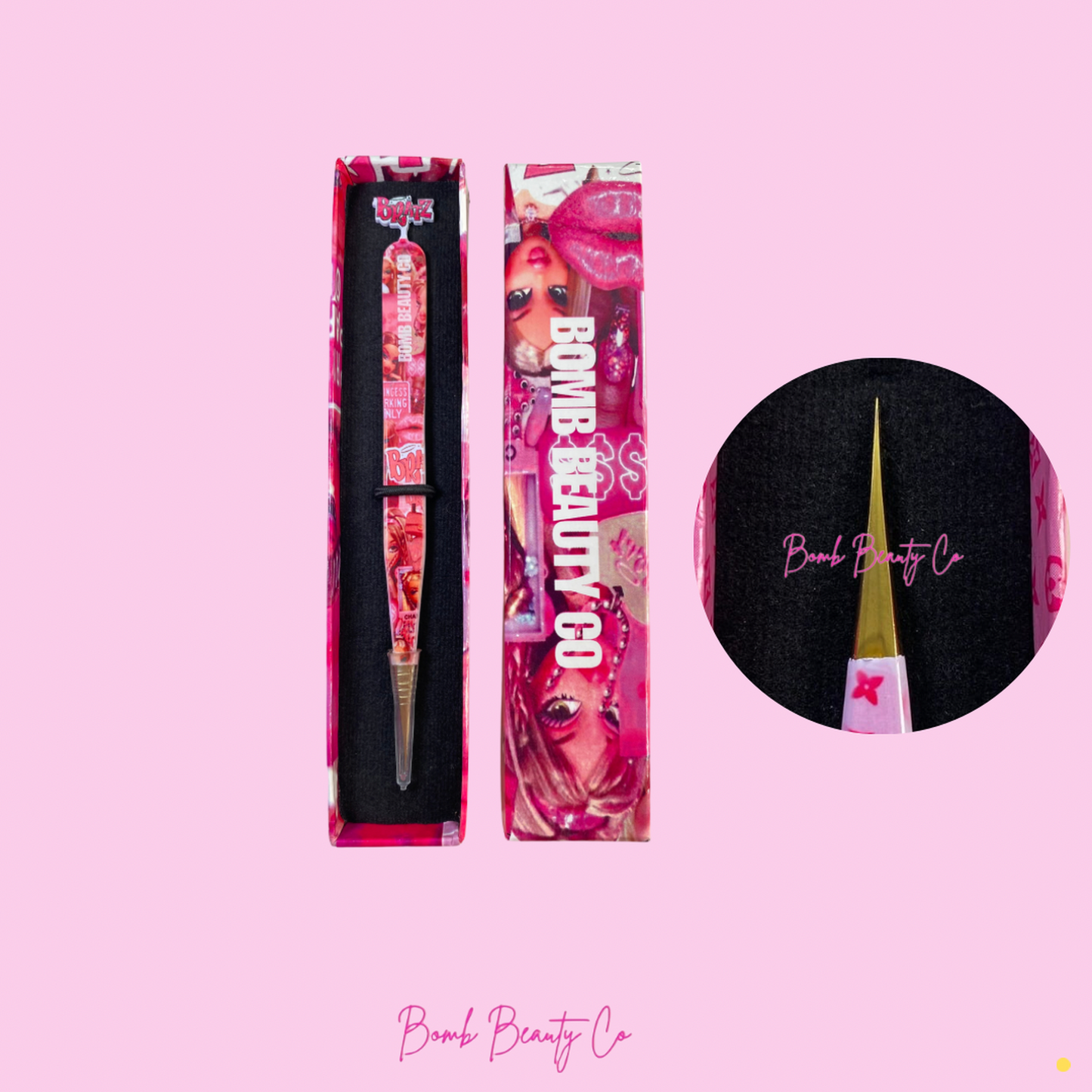 Princess Fibre Tip Tweezers - Straight