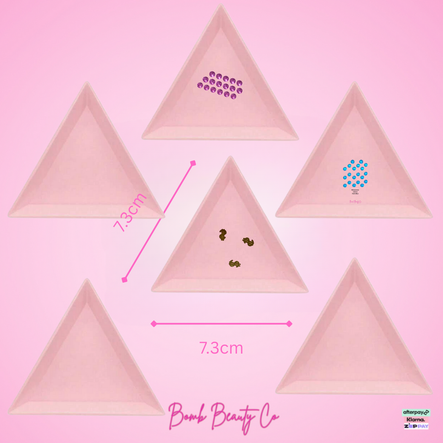 6 tooth gem trays pink