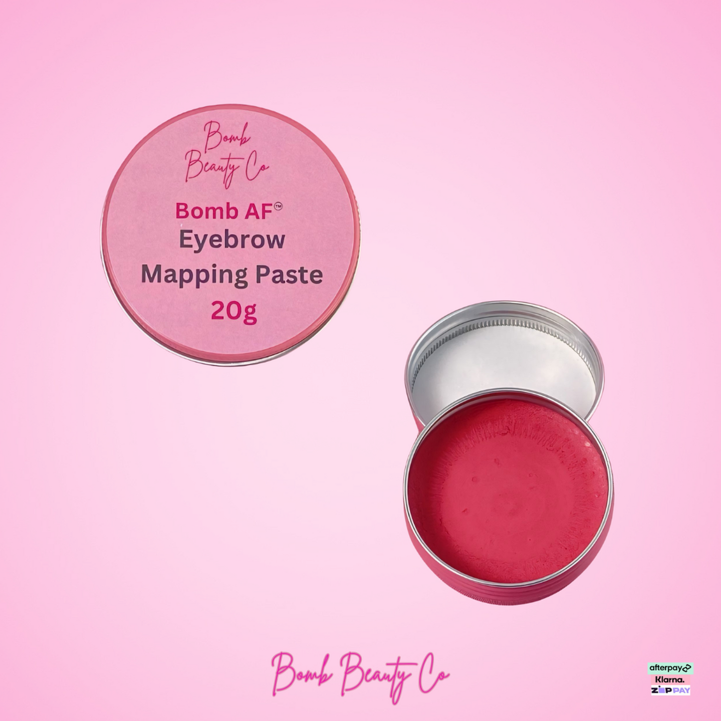 bomb beauty co brow paste pink