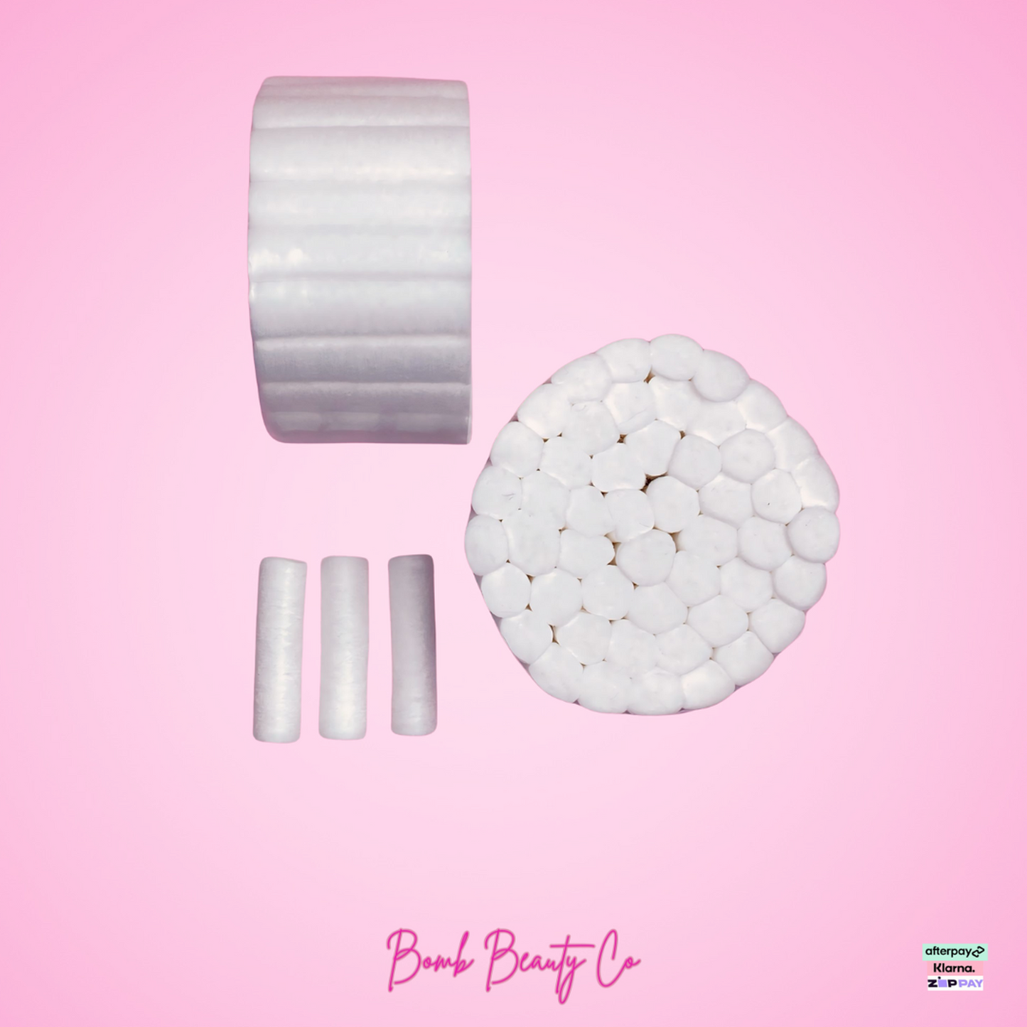 bomb beauty co cotton rolls