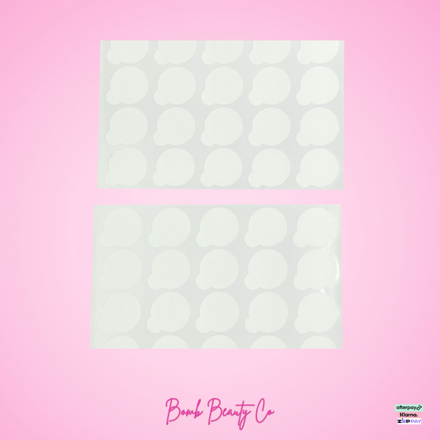 bomb beauty co glue dot stickers