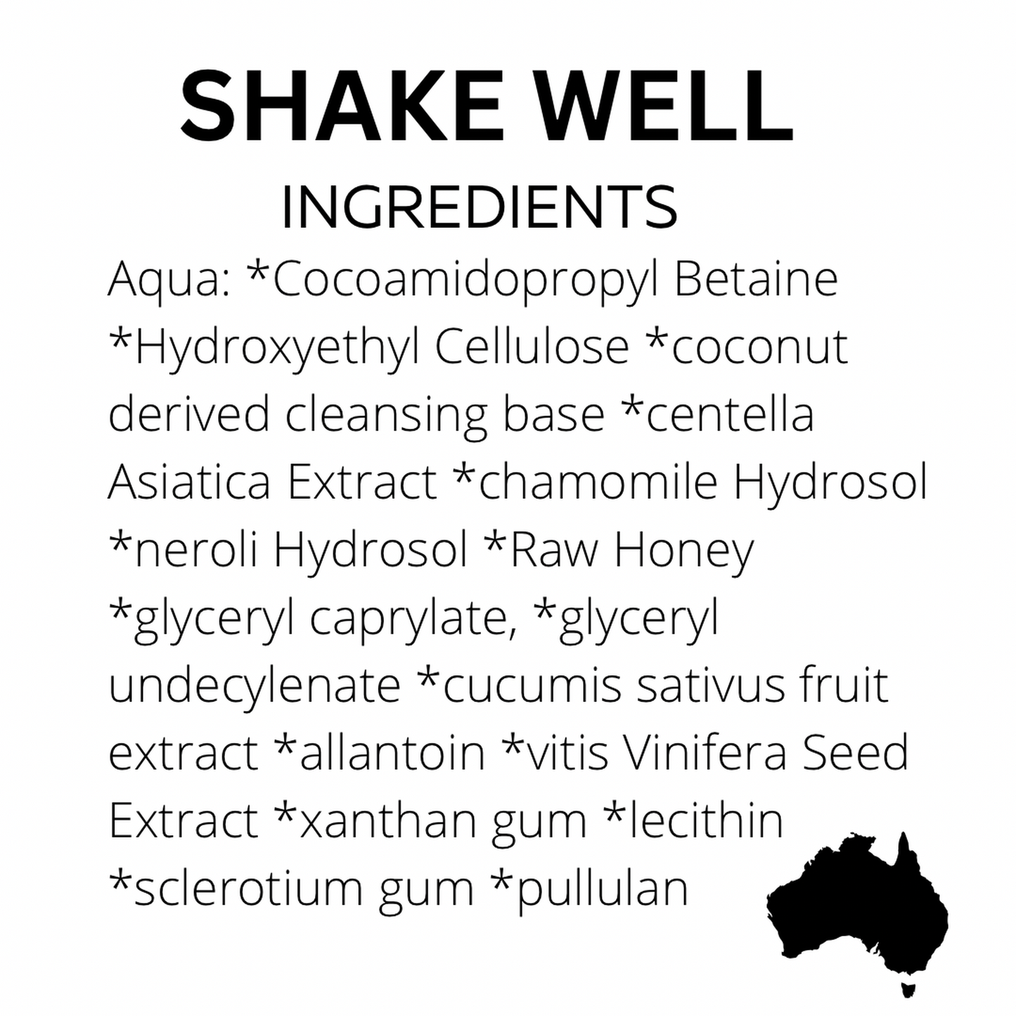 lash cleanser ingredients