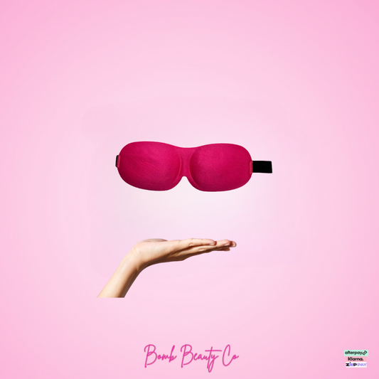 sleep mask hot pink