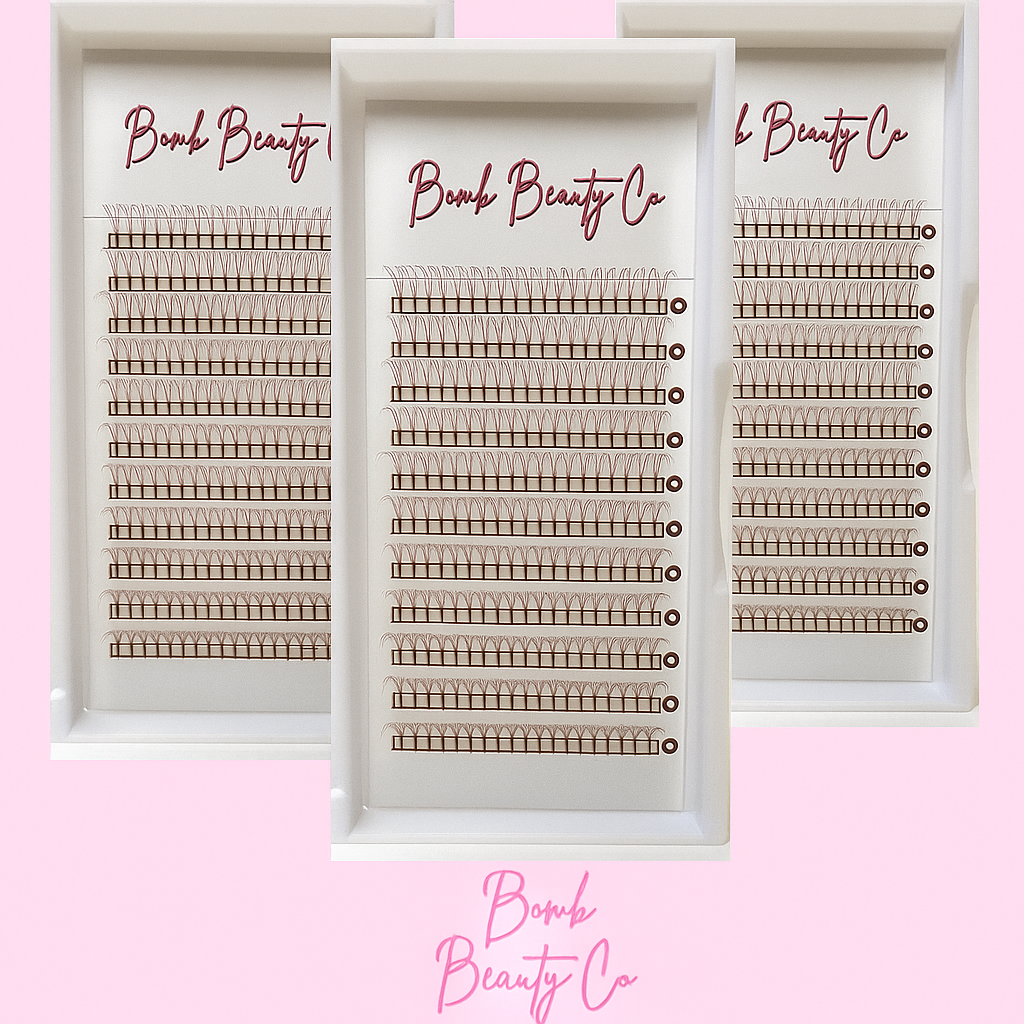 3D Brown  Pre-Made Fans