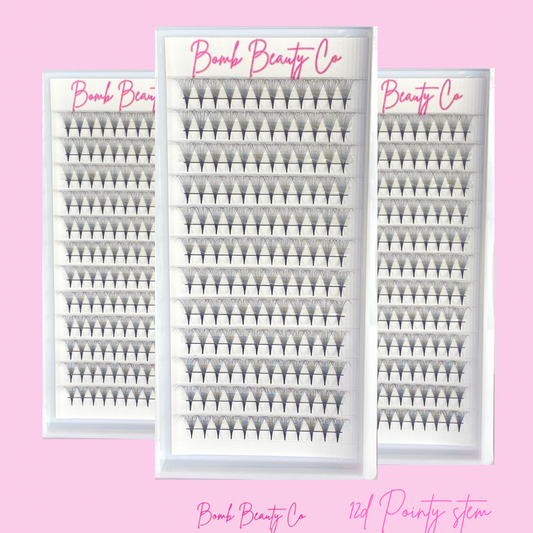 12D Pointy Stem Eyelashes