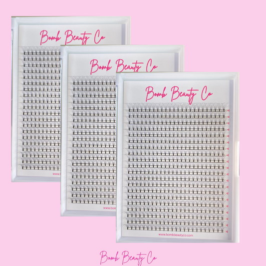 8D Short Stem Eyelashes - XXL Tray