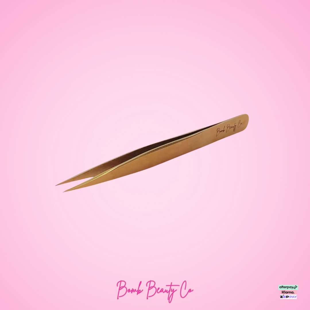 Gold Tweezers - Straight