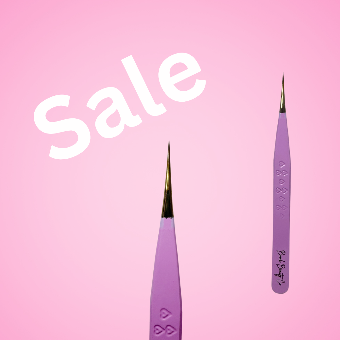 SALE - Diamond Dust Tip Tweezers - Straight