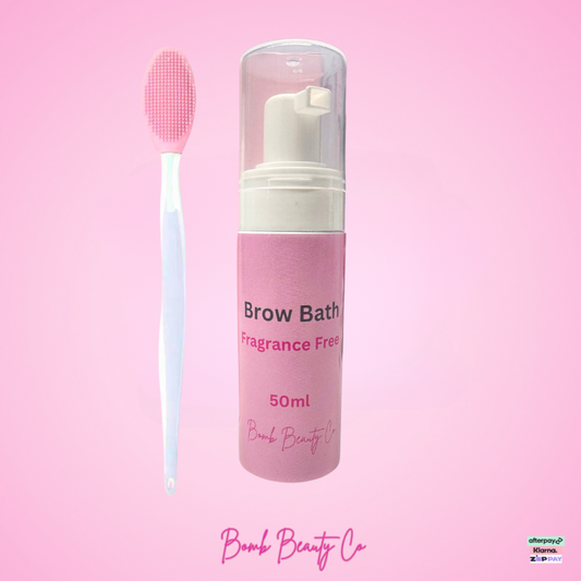 Brow Bath (50ml) + Brow Scrub Brush