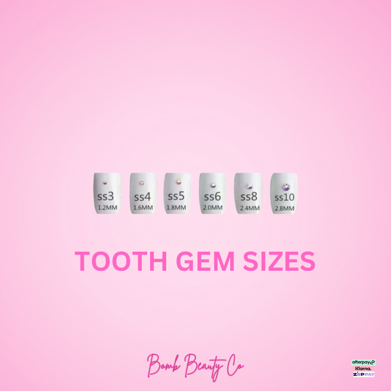 Rhinestone Tooth Gems - Light Pink Round (20)