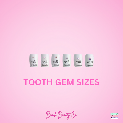 Rhinestone Tooth Gems - Light Pink Round (20)