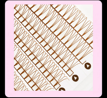 3D Brown  Pre-Made Fans