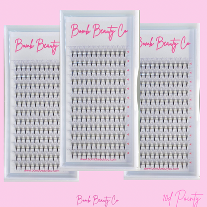 10d pointy stem lashes