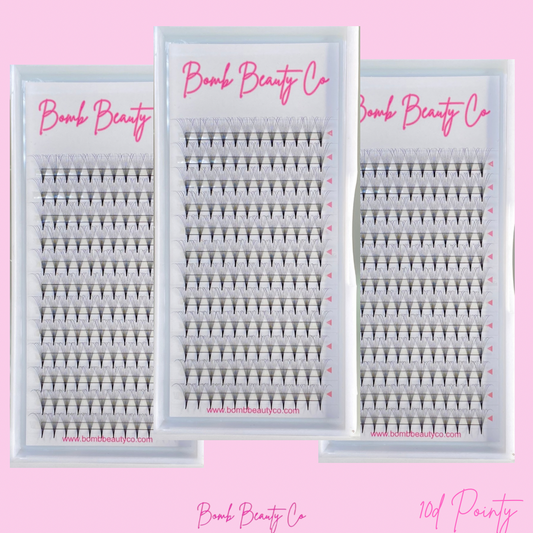 10d pointy stem lashes