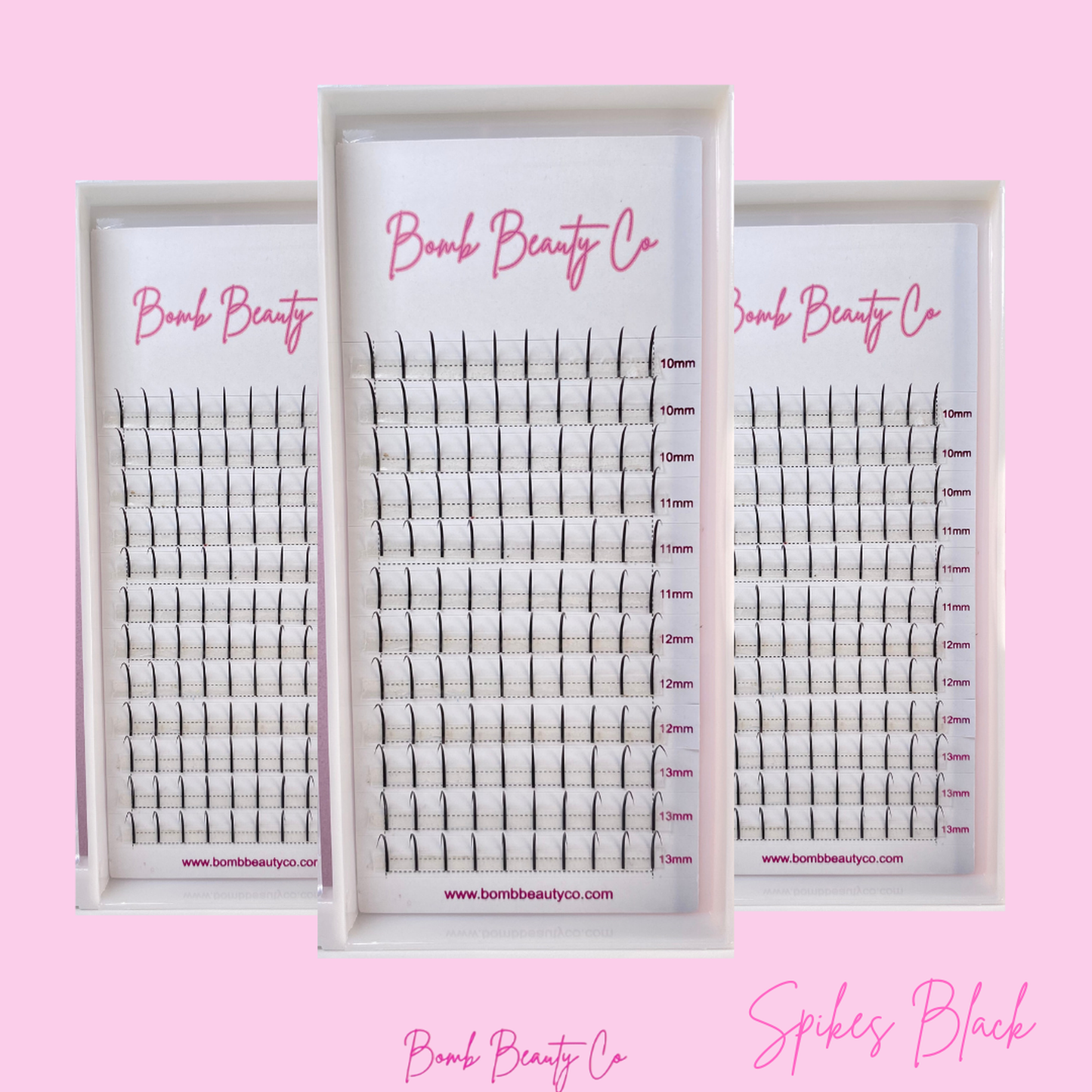 10mm-13mm black spike lashes