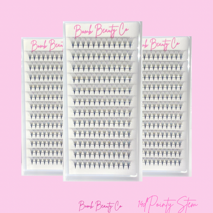 14d pointy stem lashes