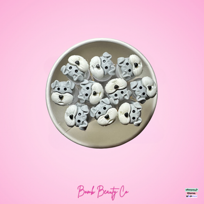 3d lash brush dog face