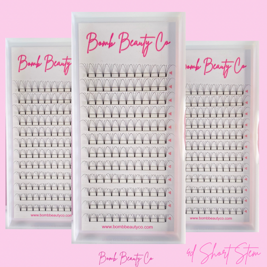 4d short stem lashes