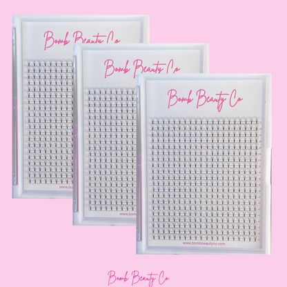 6d short stem lashes  xxl tray