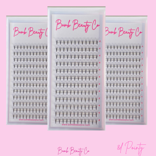 8d pointy stem lashes 