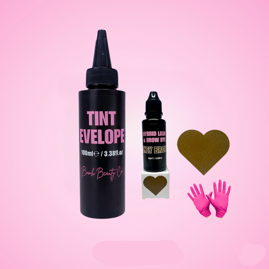 Bomb Beauty Co hybrid brow stain honey brown professional eyebrow tint salon product