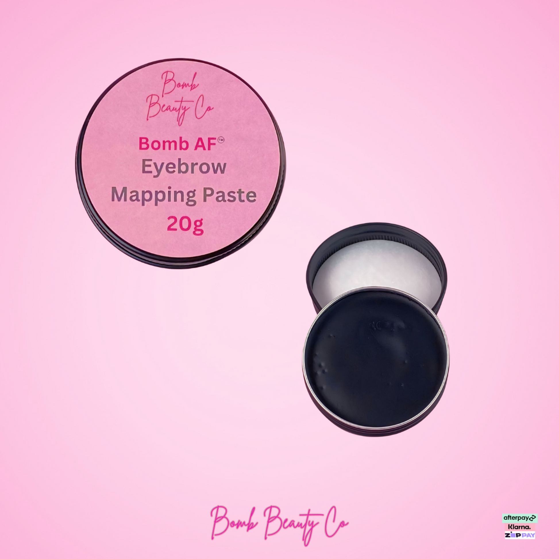 bomb beauty co brow paste black