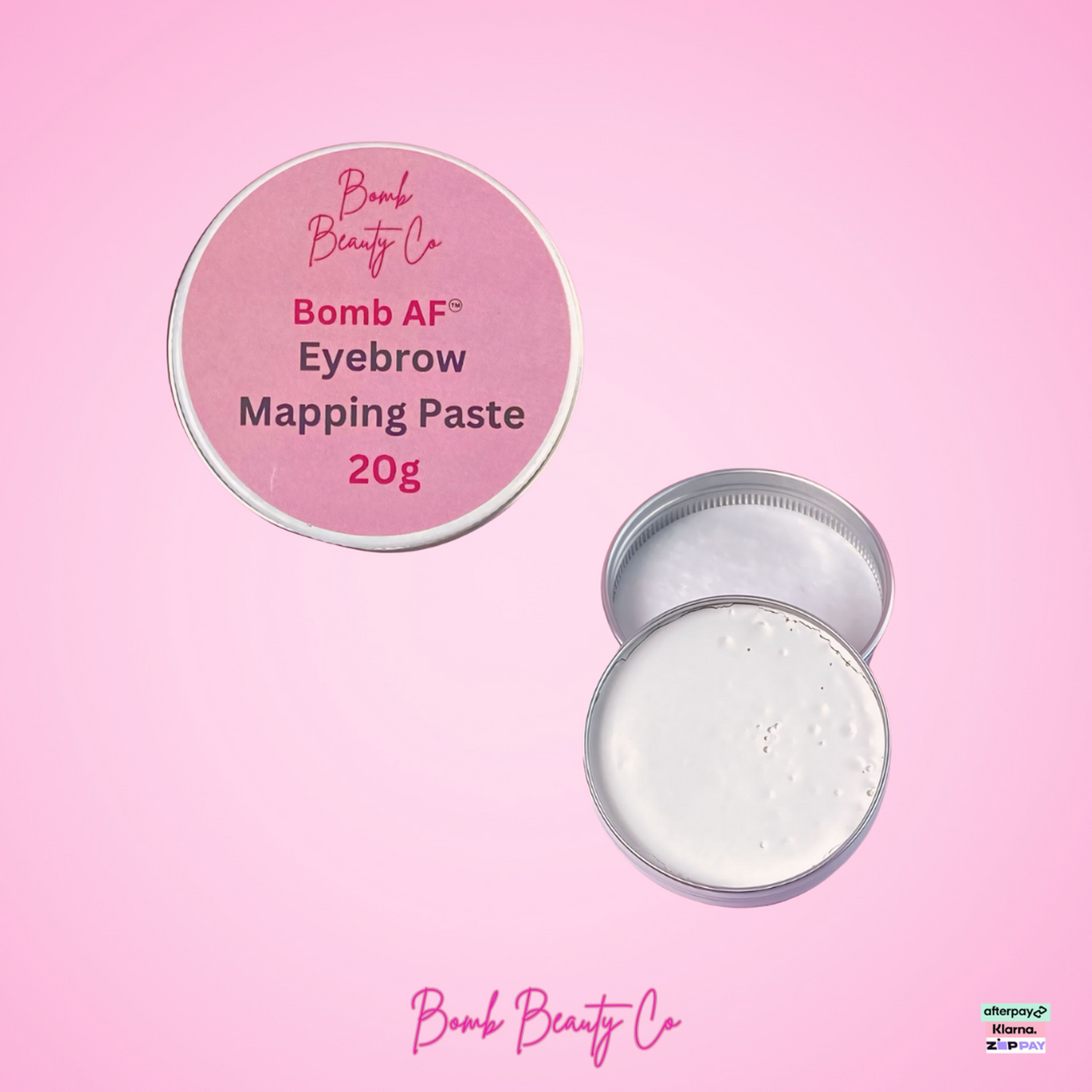 bomb beauty co brow paste white