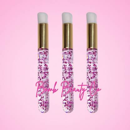cleanser brushes pink glitter