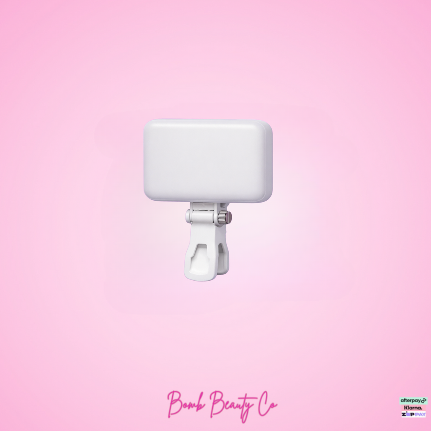 clip on mirror white