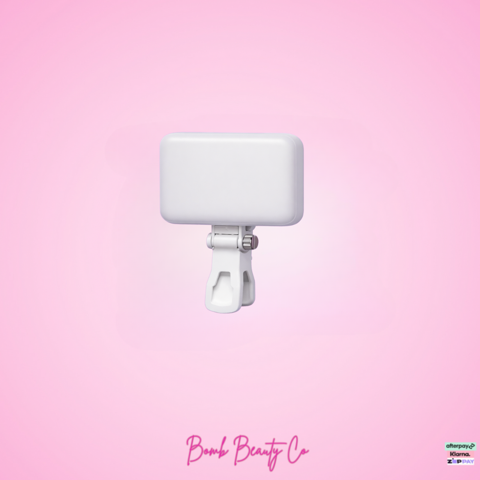 clip on mirror white