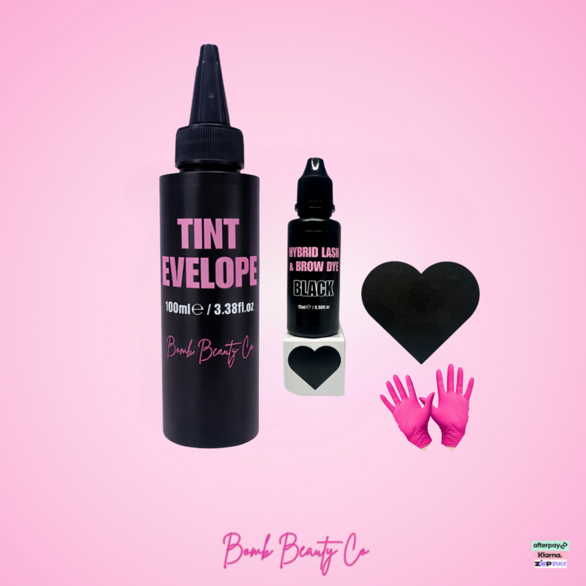 Bomb Beauty Co hybrid brow stain black professional eyebrow tint salon product