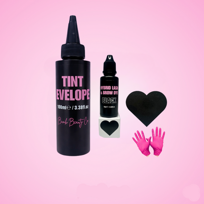 Bomb Beauty Co hybrid brow stain black professional eyebrow tint salon product