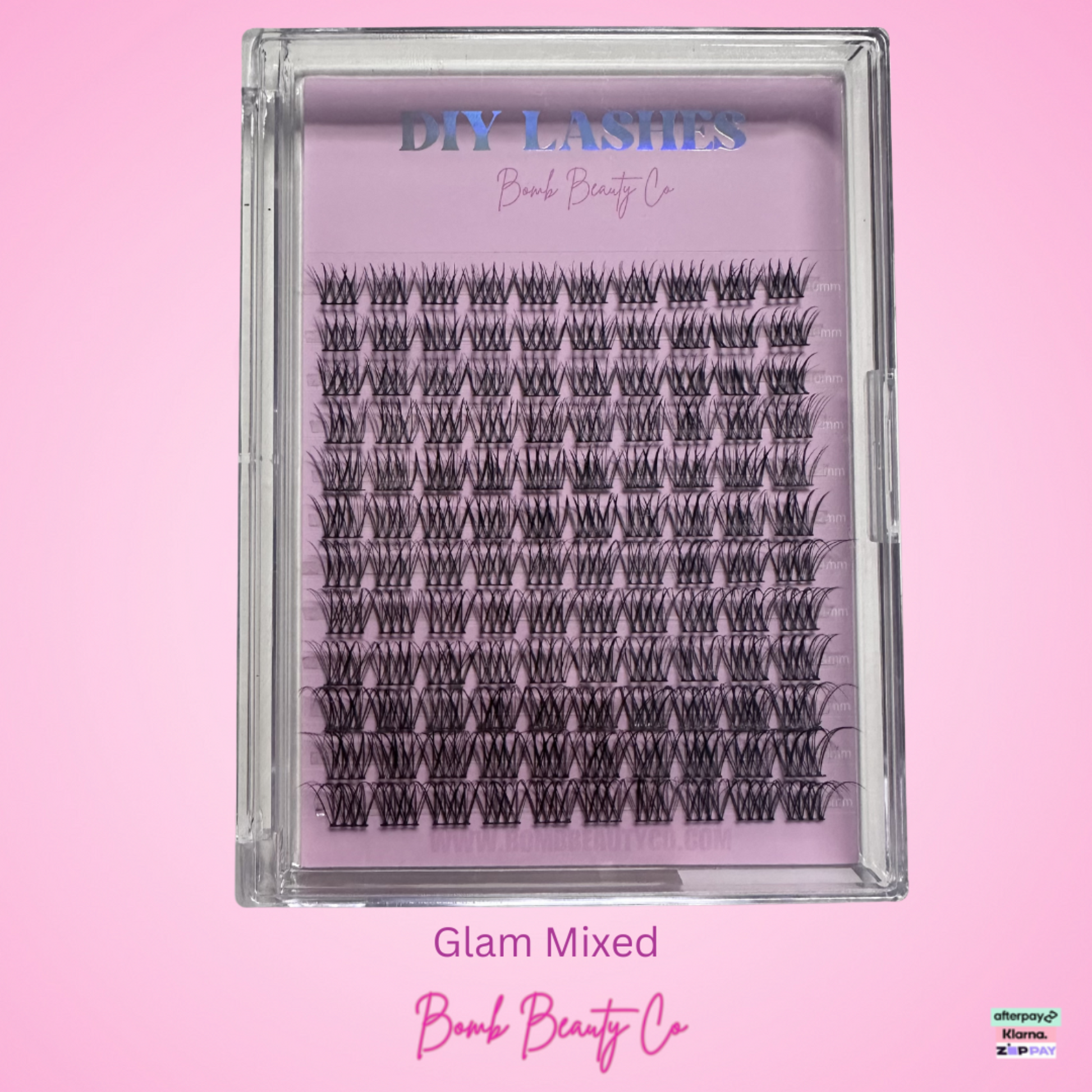 diy cluster lashes glam mixed