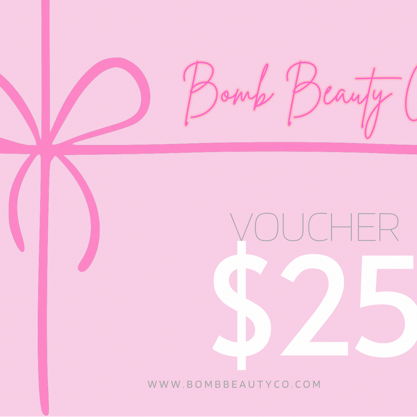 bomb beauty co gift voucher $25