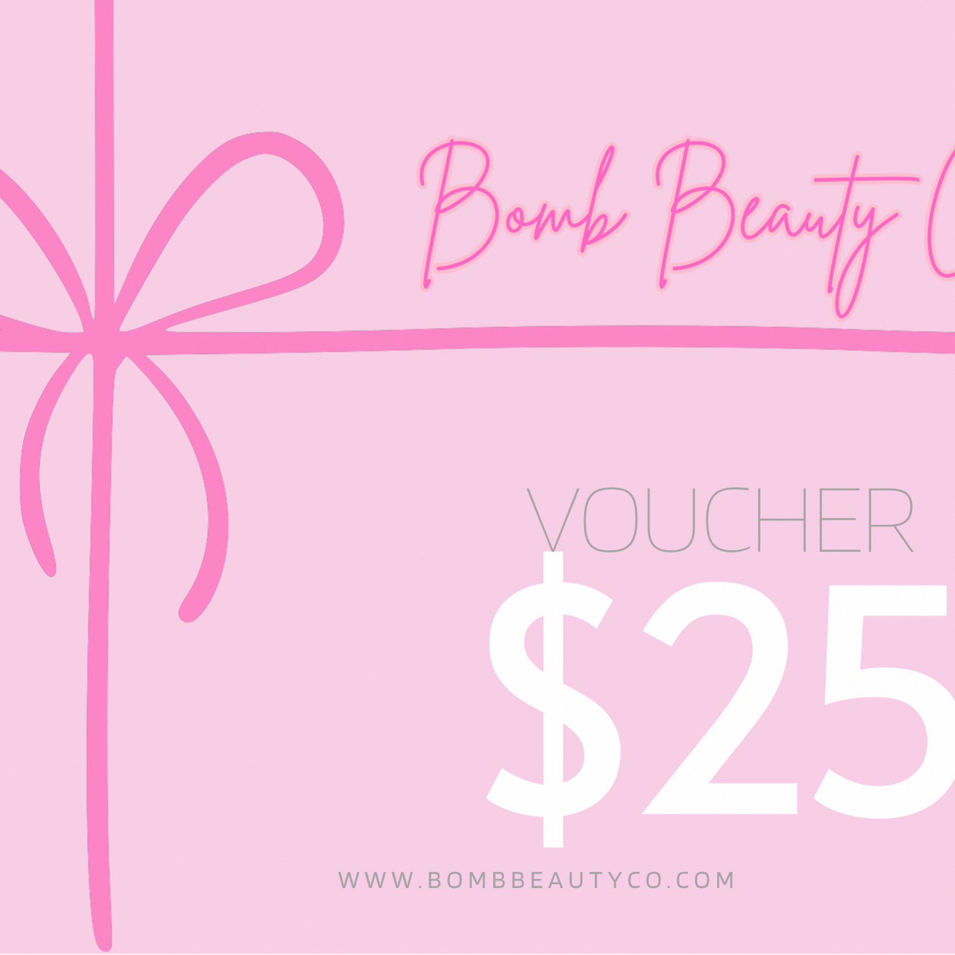 bomb beauty co gift voucher $25