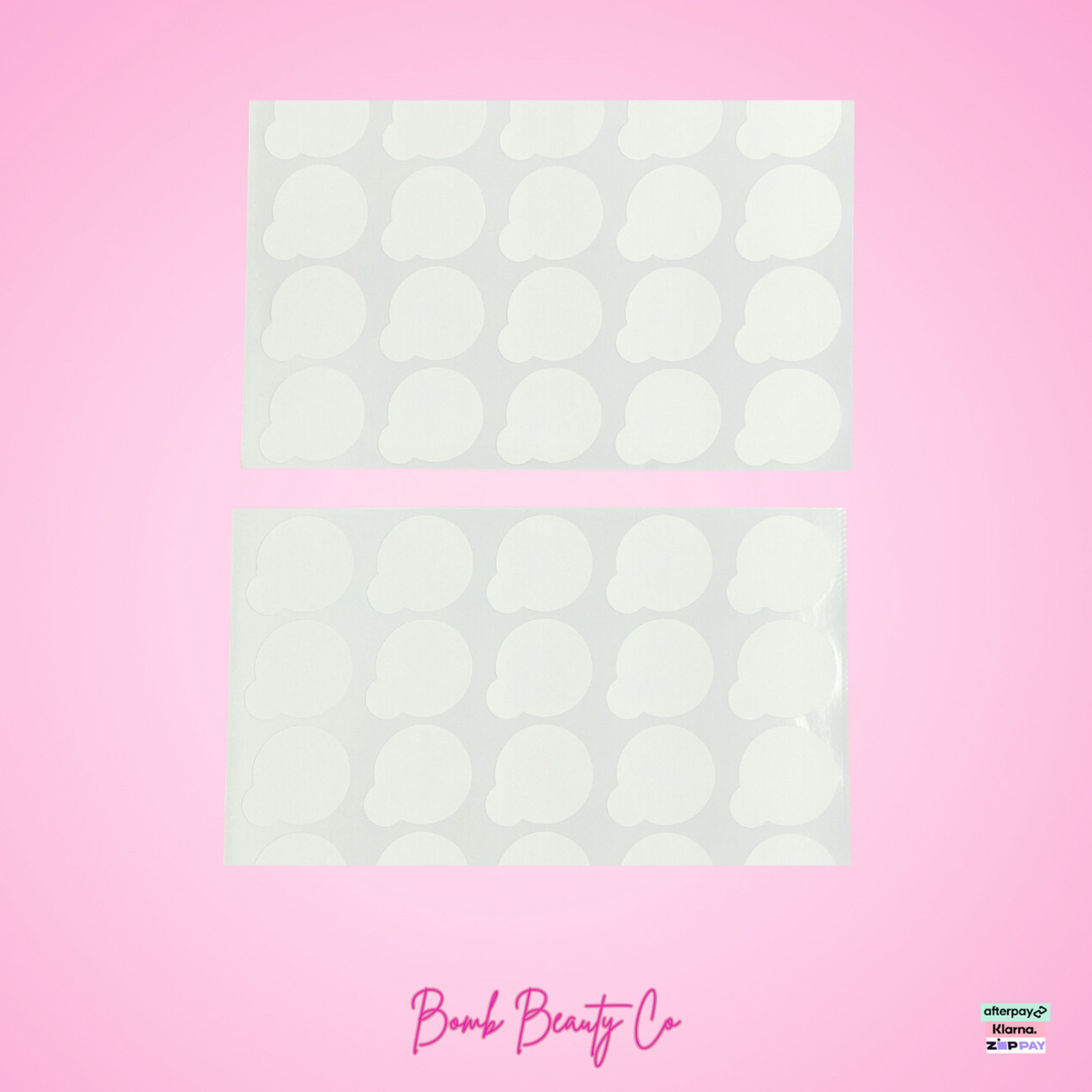 bomb beauty co glue dot stickers