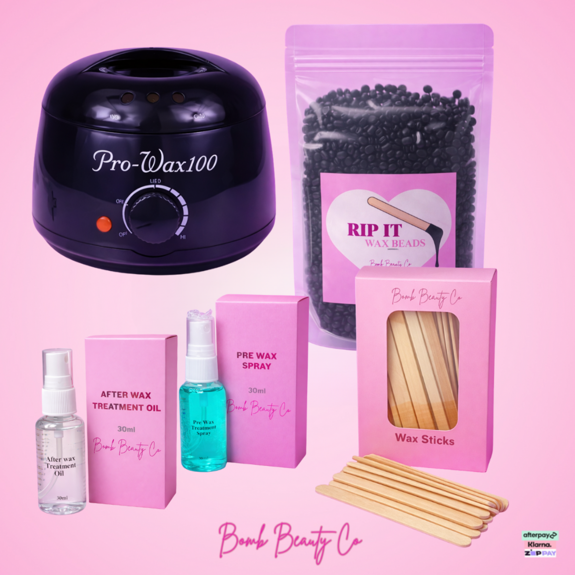 large waxing kit black