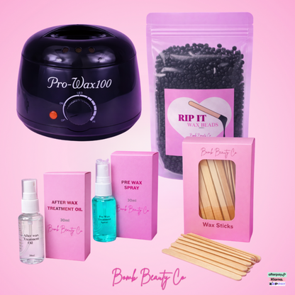 large waxing kit black