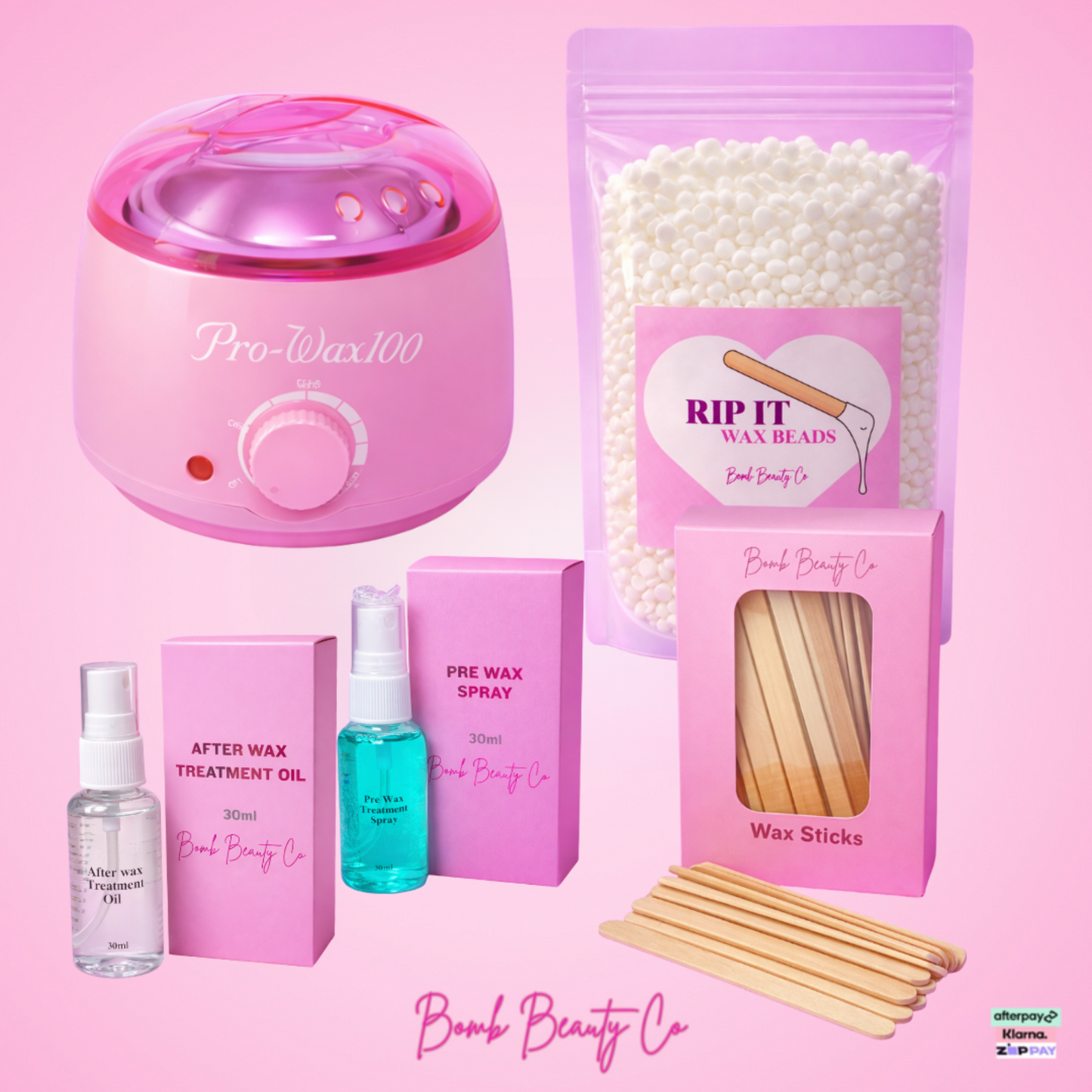 large waxing kit pink