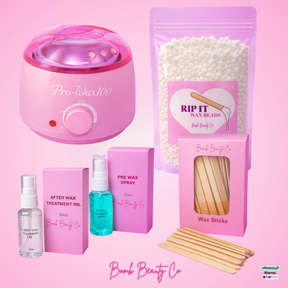 large waxing kit pink