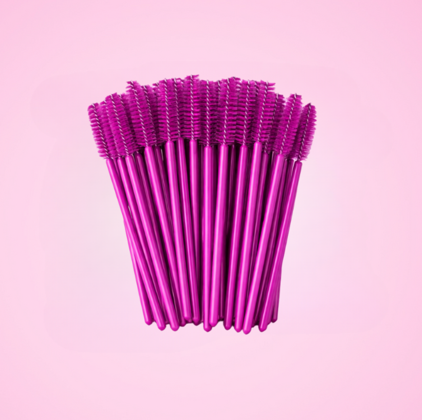 lash brushes hot pink