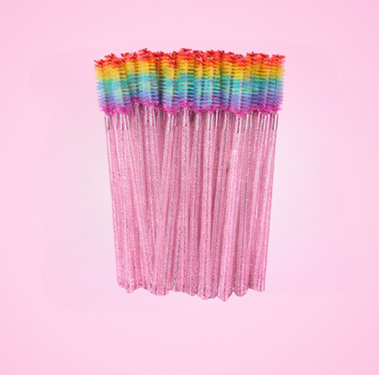 lash brushes rainbow colour
