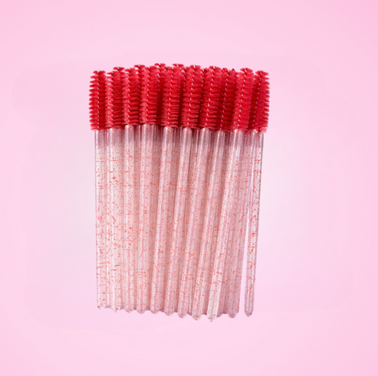 lash brushes red sparkle