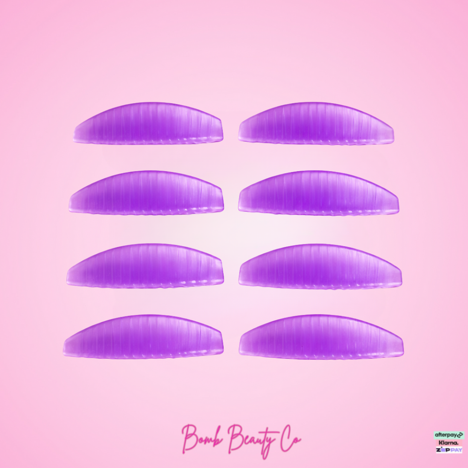 bomb beauty co lash lift shields purple